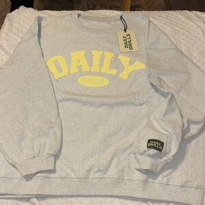 SOLD OUT ONLINE*Daily Drills Gray crewneck